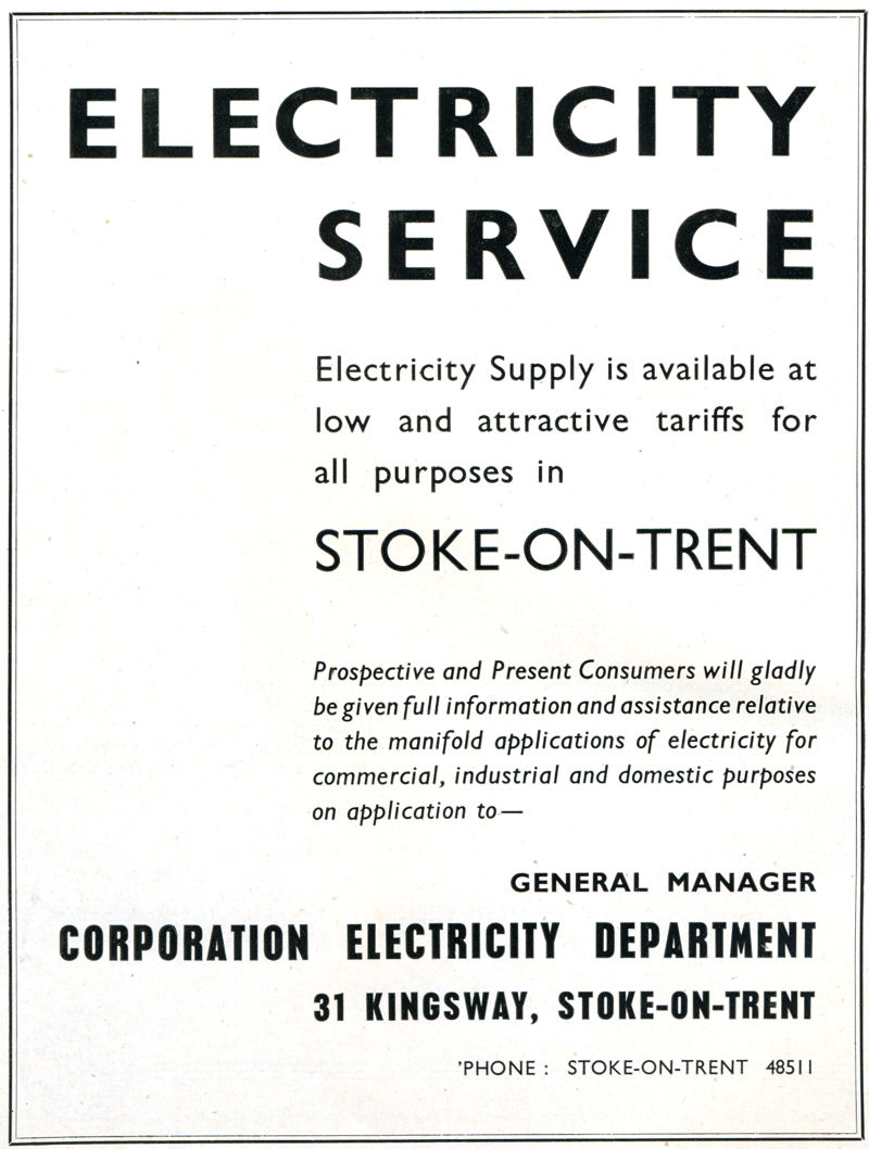 Stoke-on-Trent Corporation Electricity Service