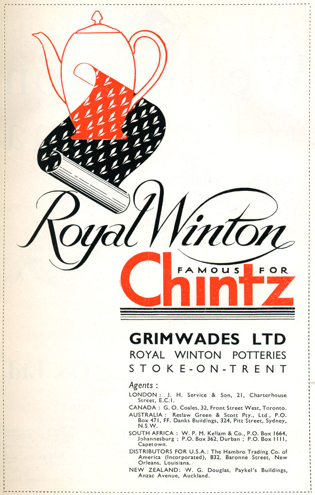 Royal Winton- 1947 advert