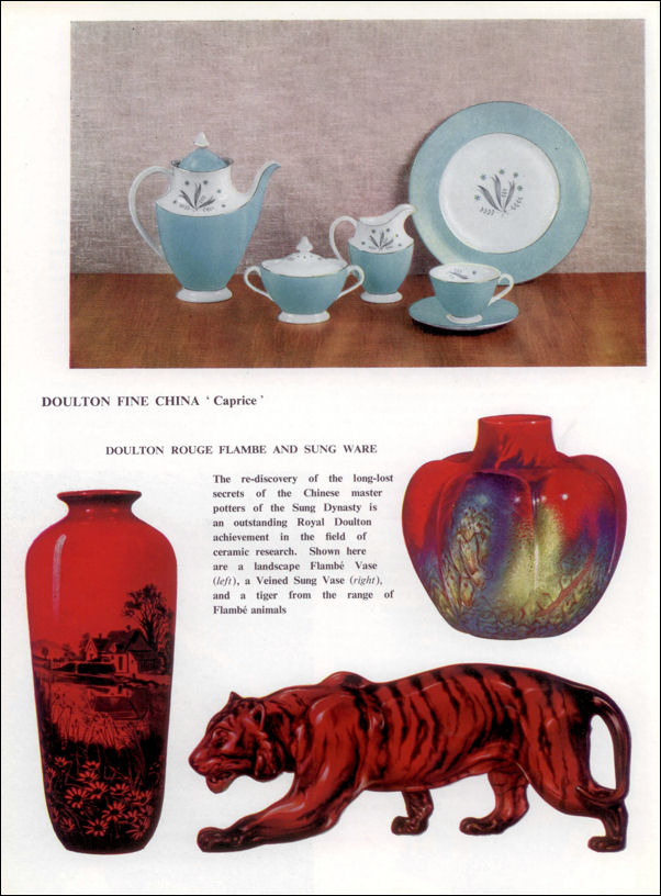 Doulton Fine China, Rouge Flamb and Sung Ware