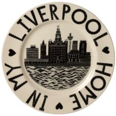 10 Liverpool Plate  Moorland Pottery
