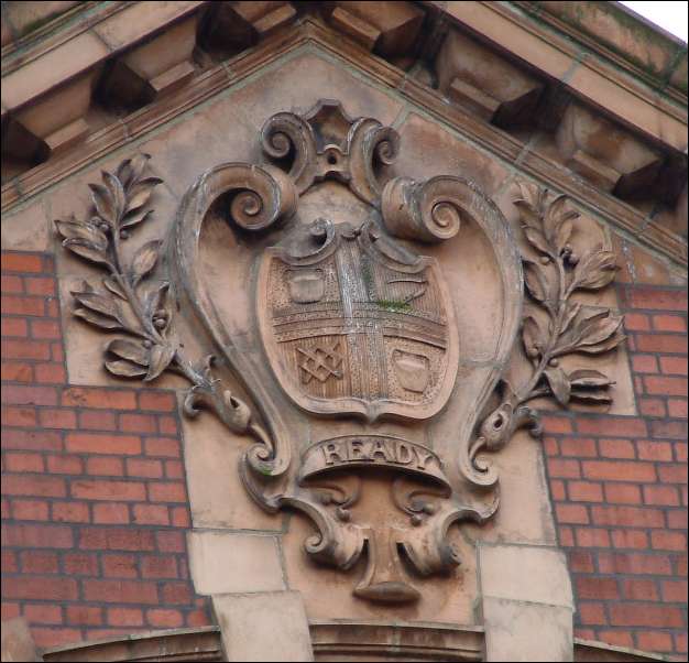 Burslem Arms on the school of art in Queen Street, Burslem