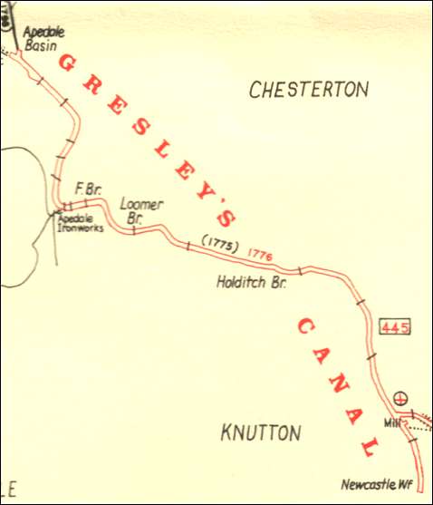 the route of Gresley's  Canal 