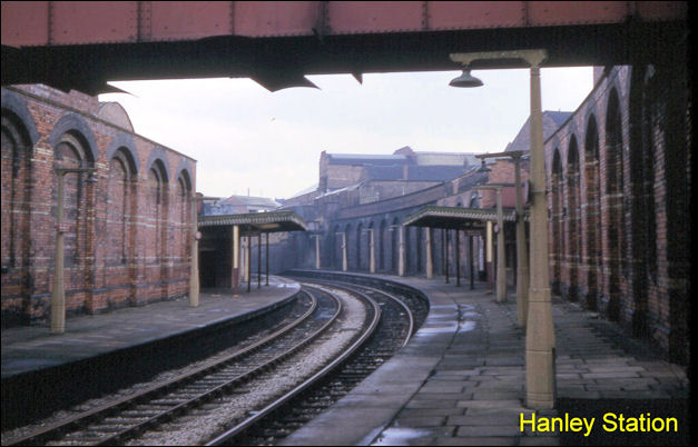 Hanley station on the Potteries Loop Line