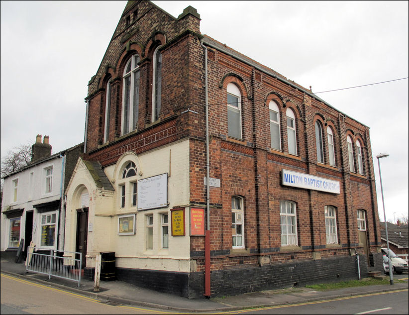 Milton Baptist Church on the corner of Millrise Road and Adams Street - March 2012  