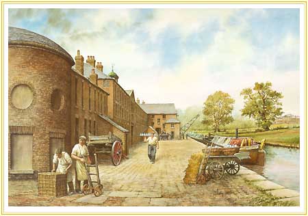 Water colour painting of Etruria Works
