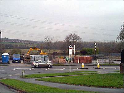The site of the Carmount - a few days after demolition