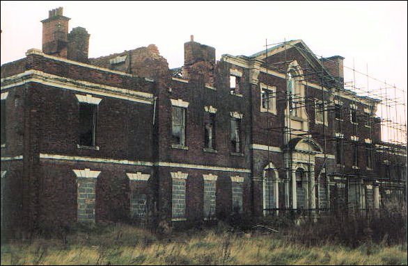 Lawton Hall - ravaged by fire