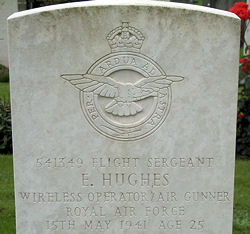 Flight Sergeant E Hughes