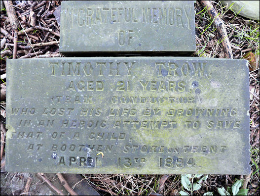 Gravestone of Timothy Trow 