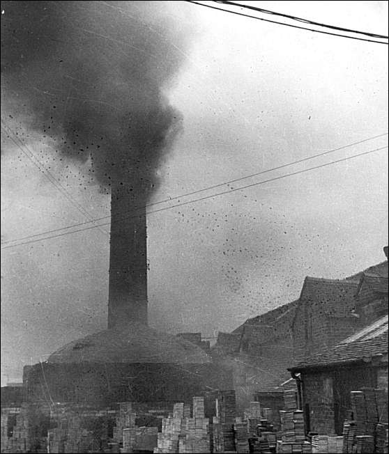Wheatly & Co Ltd  smoke from a Beehive Kiln
