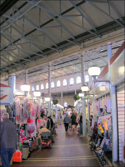 Interior of the Market with its high ceiling 
