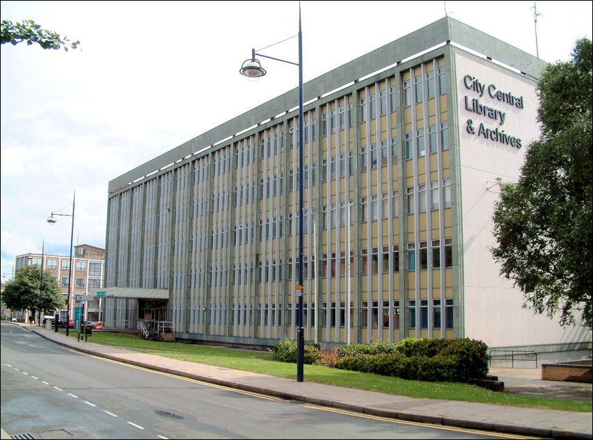 The city library in Bethesda Street, Hanley  - opened to the public on 28th September 1970