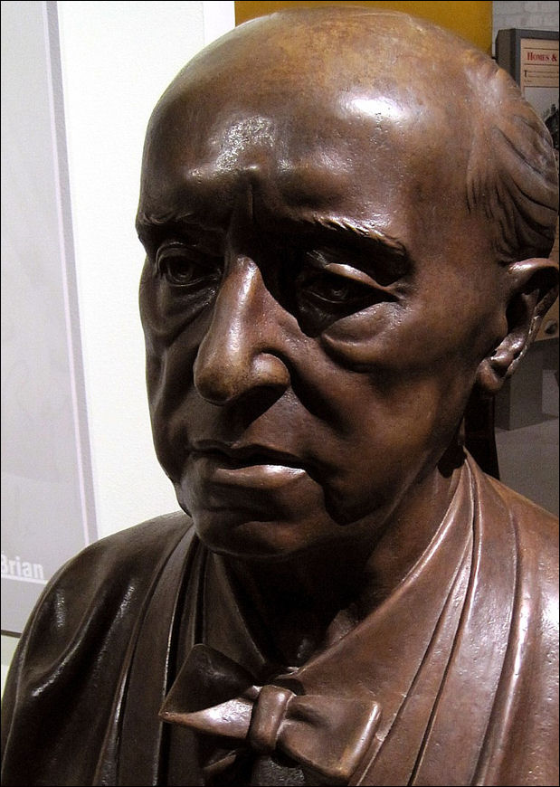 Bust of Havergal Brian in the Potteries Museum and Art Gallery