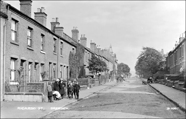 Born William Brian - he lived in one of the houses on the left of Ricardo Street, Dresdem, Longton