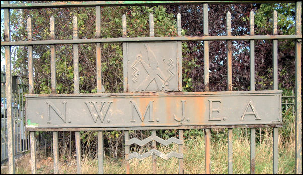 the gates of the N.W.M.J.E.A. on Victoria Road, Fenton, Stoke-on-Trent