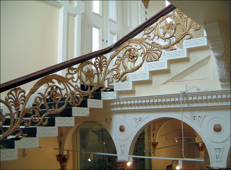 refurbished staircase of the old Burslem Town Hall which housed Ceramica