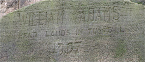 William Adams held lands in Tunstall 1307
