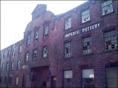 Johnson Brothers 'Imperial Pottery' works - this frontage is in Eastwood Road.