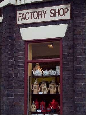 Factory Shop showing Price & Kensington teapots