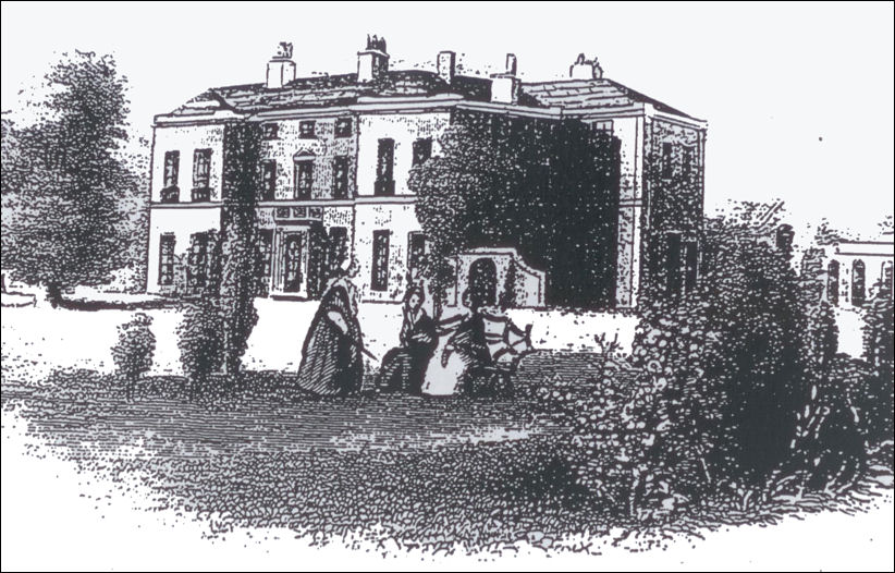 Longport Hall in 1843 - after enlargement by Henry Davenport