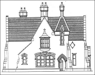 Front elevation of the Registrars House on Cemetery Street