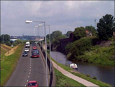 The view from Glebe Street Bridge