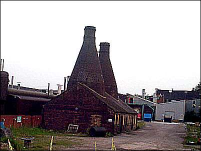 Two bottle ovens at the Falcon Pottery Works