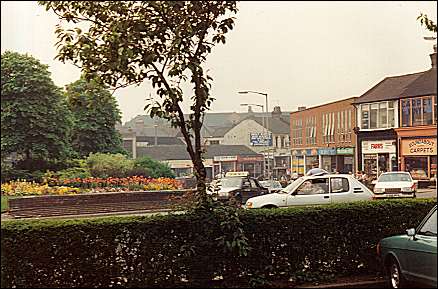 Roundabout at the junction of High Street and Scotia Road