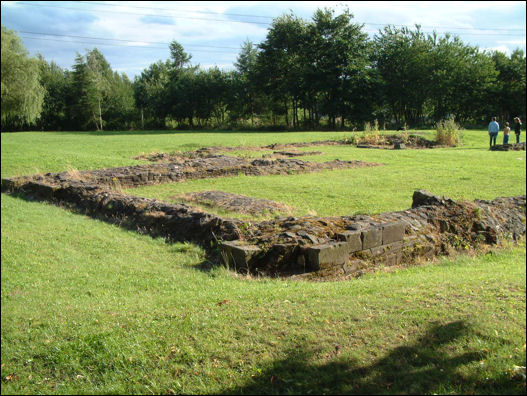 remains of the wall of Hulton Abbey
