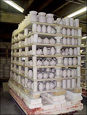 Pottery which has been fired is known as biscuit ware