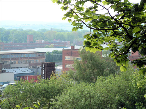 Etruria valley, the old Twyford's Works and Potclays - from Fowlea Bank