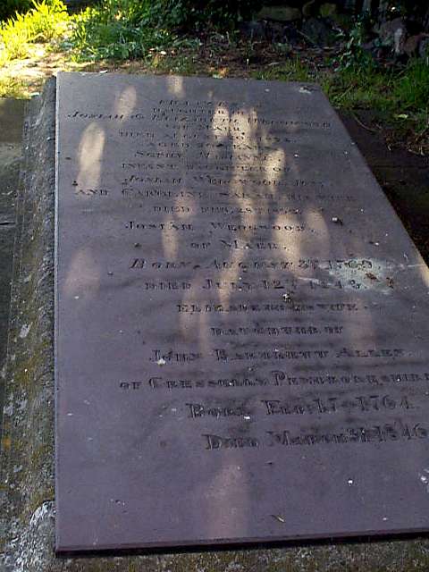 The grave of Josiah Wedgwood II 