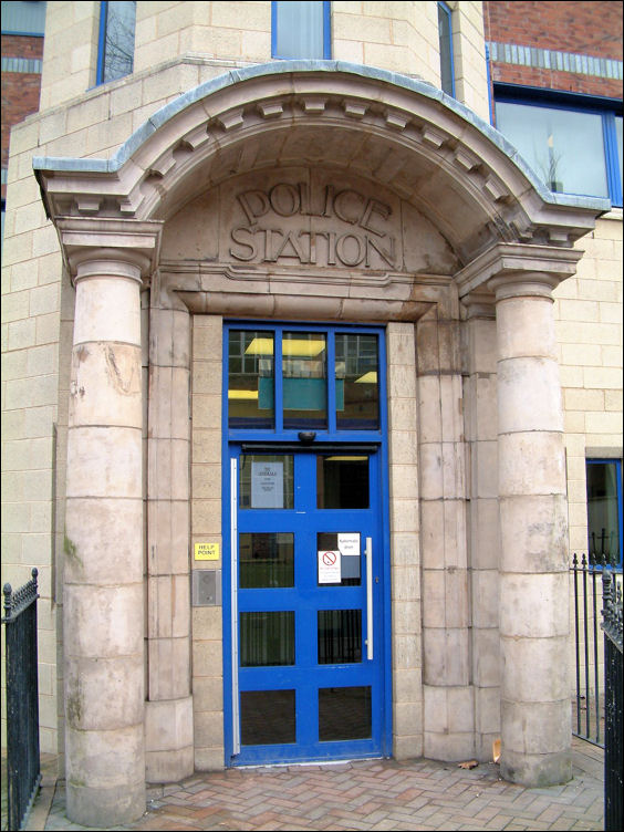 The original  door at Longton Police Station