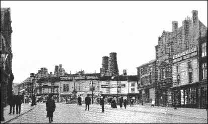 View northwards from the bottom of St. John's Square, Burslem.