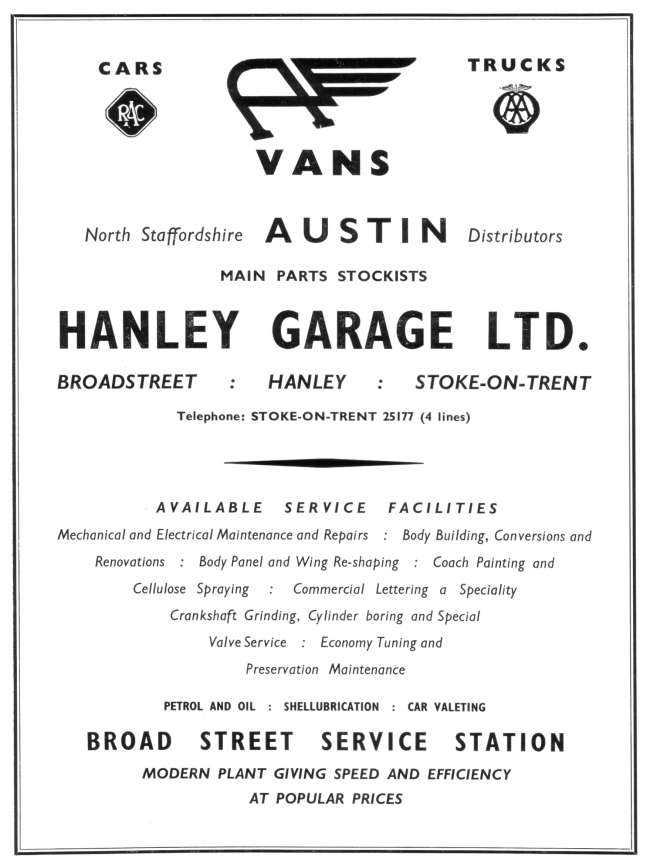 Hanley Garage Ltd, Broad Street, Hanley