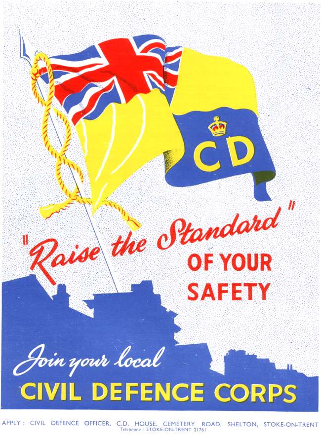 Stoke-on-Trent Civil Defence Corps - 1957 advert