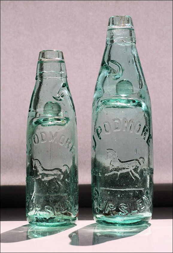J Podmore Burslem - the patent stoppered bottles