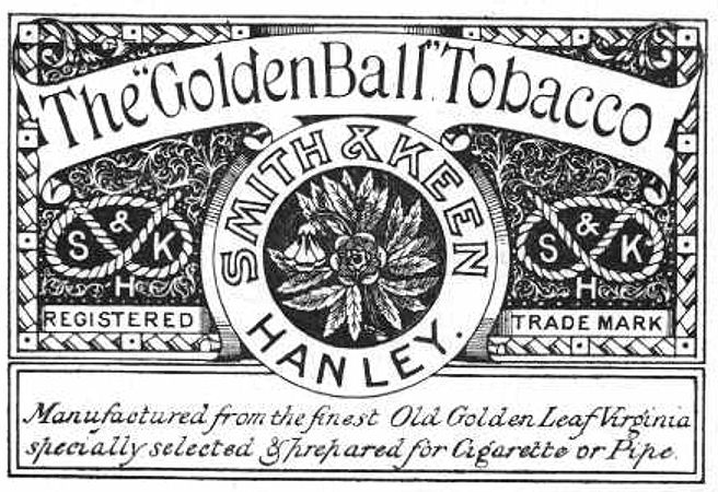 Smith & Keen, Hanley - 1893 advert