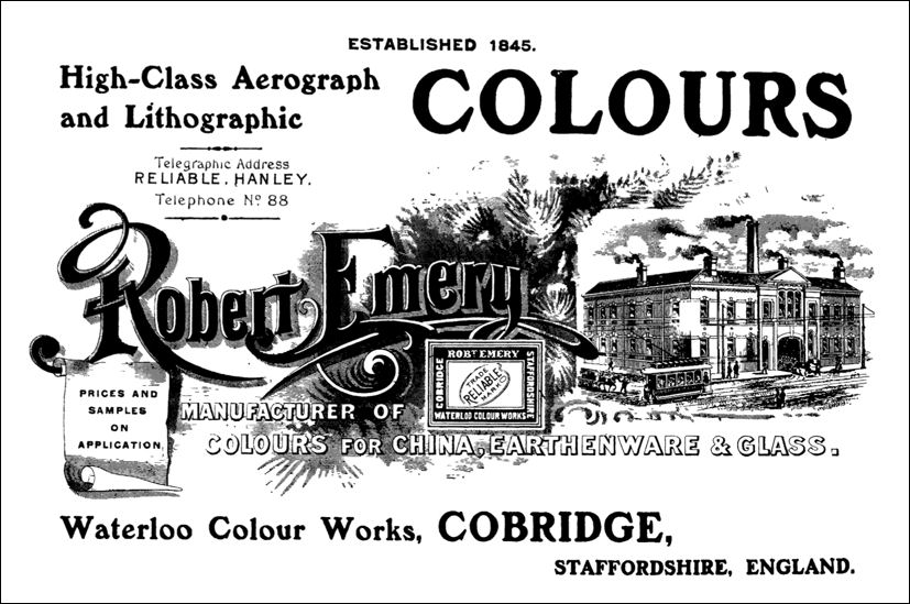 Robert Emery, Waterloo Colour Works, Cobridge