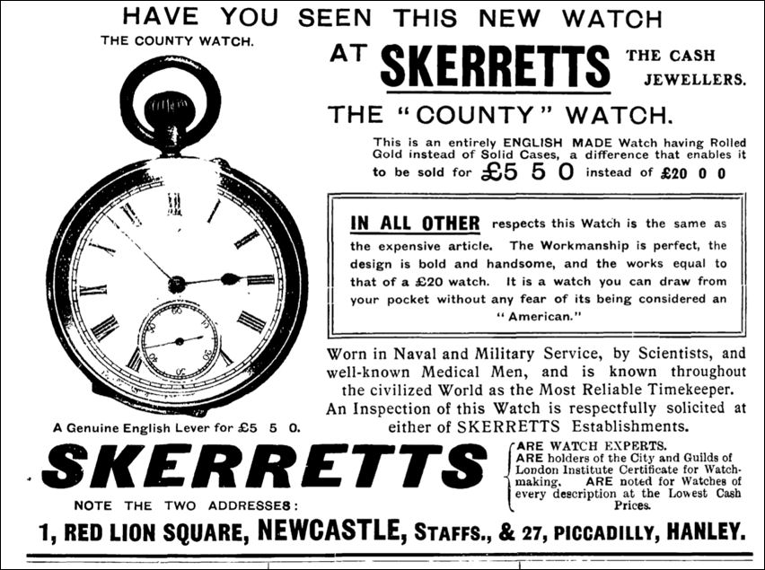 Skerrets, Red Lion Square, Newcastle and Piccadilly, Hanley