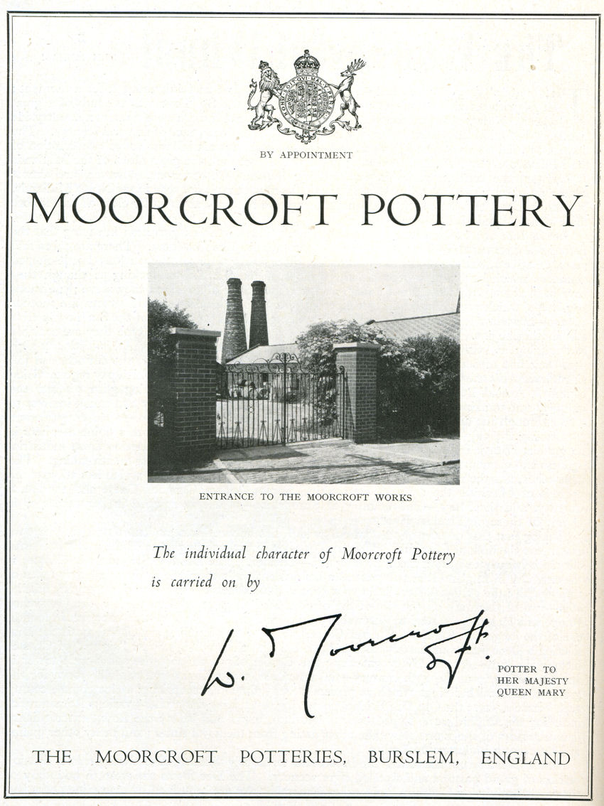 The Moorcroft Potteries, Cobridge, Burslem