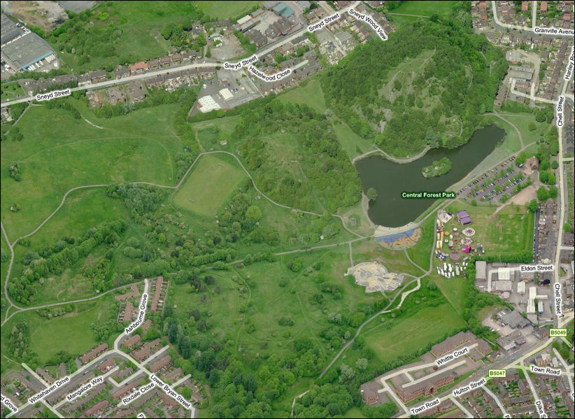 Central Forest Park in 2011 - reclaimed from the Hanley Deep Pit Colliery
