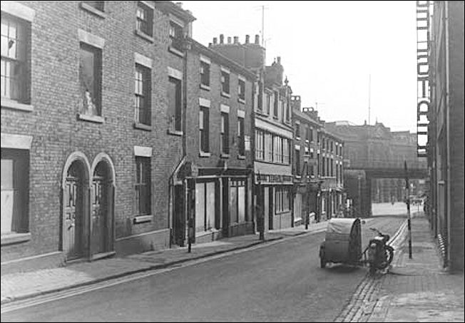 Caroline Street Longton in June 1965 - the Belstaff factory is on the left 
