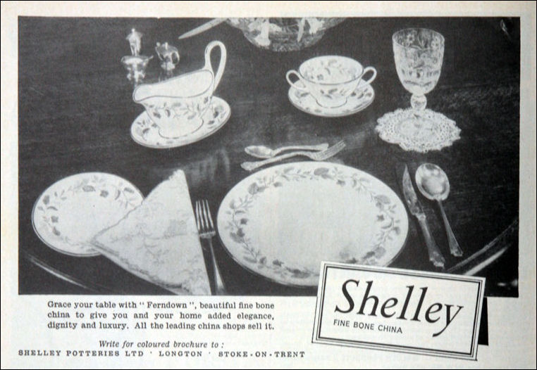Shelley Fine Bone China - November 1963 advert