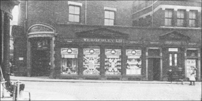 The bookshop and printing works of Webberly Ltd (1914 onwards)