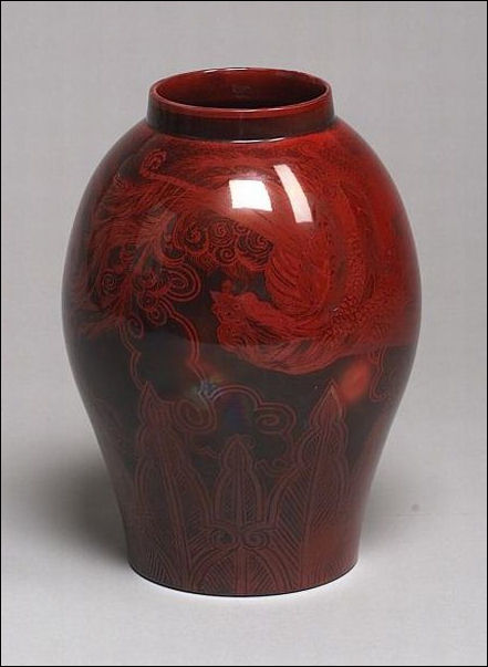 Bernard Moore was renowned for his work in exotic glazes