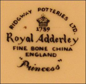 Ridgway Potteries Ltd. Royal Adderley