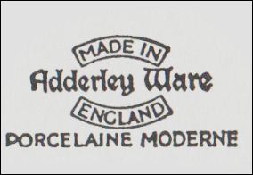 Adderley Ware - Porcelaine Moderne 