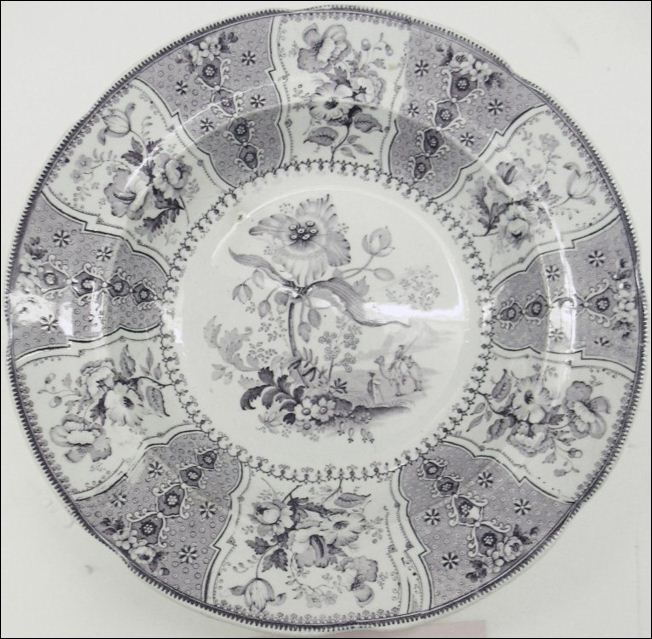 a plate by Jacob Baggaley with the Eastern Plants pattern