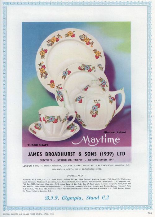 advert for James Broadhurst & Sons (1939) Ltd